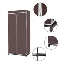 Load image into Gallery viewer, Non-woven Fabric Wardrobe Storage Portable Clothes Closet-Brown
