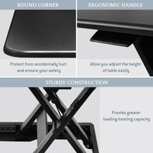 Load image into Gallery viewer, Slim 8 Adjustable Standing Folding Lap Desk-Black

