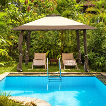 Load image into Gallery viewer, 13'x13' Pop Up Canopy Tent Instant Outdoor Folding Canopy Shelter-Brown
