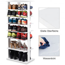 Load image into Gallery viewer, 7 Tiers Big Shoe Rack Wooden Shoes Storage Stand
