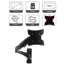Load image into Gallery viewer, 51 lbs TV Wall Mount Hydraulic Arm Adjustable Monitor Bracket-Black
