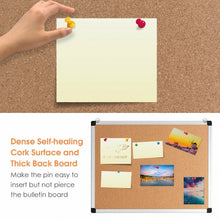 Load image into Gallery viewer, 1 or 3 Pack 24" x 18" Cork Board Set with 10 Thumb Tacks-1 Pack

