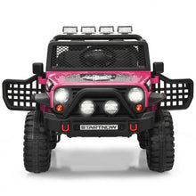 Load image into Gallery viewer, 12V Kids Remote Control Electric  Ride On Truck Car with Lights and Music -Pink
