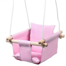 Load image into Gallery viewer, Indoor Outdoor Baby Canvas Hanging Swing-Pink
