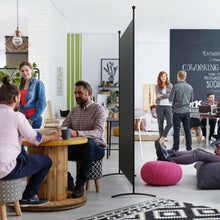 Load image into Gallery viewer, Single Panel Room Divider Privacy Partition Screen for Office Home-Black
