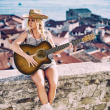 Load image into Gallery viewer, 40" Full Size Cutaway Acoustic Guitar Starter Guitarra Bundle Kit -Coffee
