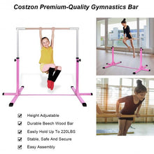 Load image into Gallery viewer, Adjustable Gymnastics Horizontal Bar for Kids

