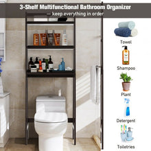 Load image into Gallery viewer, 3-Shelf Over-The-Toilet Storage Organizer Rack-Brown
