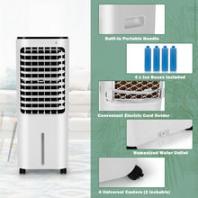 Load image into Gallery viewer, 4-in-1 Convenient Evaporative Air Cooler 12L Water Tank 4 Ice Boxes-White
