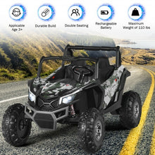 Load image into Gallery viewer, 12 V Electric Kids Ride-On Car 2-Seater SUV Off-Road UTV with Remote-CAMO
