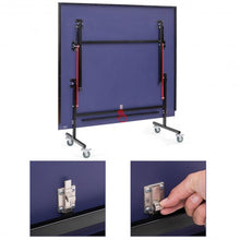 Load image into Gallery viewer, Removable Foldable Net Table Tennis Table with Locking Casters
