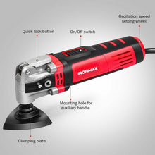 Load image into Gallery viewer, 3.5Amp Oscillating 6 Variable Speed Multi-Tool Kit
