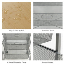 Load image into Gallery viewer, 4 Drawer Mesh Shelves Basket Utility Heavy Duty Storage Organizer
