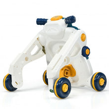 Load image into Gallery viewer, 3-in-1 Baby Sit-to-Stand Walker with Music and Lights-Blue
