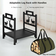 Load image into Gallery viewer, 18" Wood Lumber Storage Holder for Fireplace Stove Fire Pit
