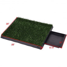 Load image into Gallery viewer, 25" x 20" Puppy Potty Training Toilet Turf Mat
