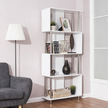 Load image into Gallery viewer, Industrial Style 4 Shelf Modern Storage Display Bookcase
