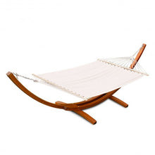 Load image into Gallery viewer, 161" Outdoor Swing Wooden Curved Arc Hammock
