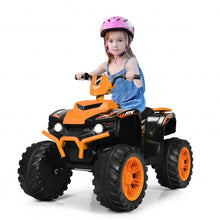 Load image into Gallery viewer, 12V Kids Electric 4-Wheeler ATV Quad Ride On Car with LED Light-Orange
