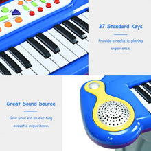 Load image into Gallery viewer, 37 Key Electronic Keyboard Kids Toy Piano-Blue
