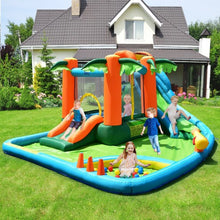 Load image into Gallery viewer, 7 in1 Inflatable Slide Bouncer with Two Slides
