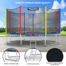 Load image into Gallery viewer, 12Ft Trampoline with Safety Enclosure Net and Ladder Outdoor for Kids Adults
