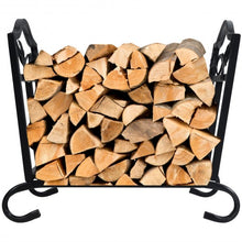 Load image into Gallery viewer, Foldable Firewood Log Rack Steel Wood Storage Holder
