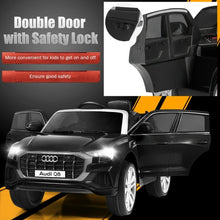 Load image into Gallery viewer, 12V Licensed AudiQ8 Kids Ride On Car-Black
