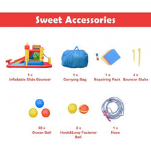 Load image into Gallery viewer, Inflatable Water Slide Jumping Bounce House with Ocean Ball
