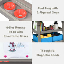 Load image into Gallery viewer, 3 in 1 Double-Sided Storage Art Easel-Gray
