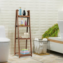 Load image into Gallery viewer, Folding Flower Stand Rack Wood Plant Storage Display Shelf
