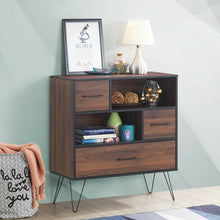 Load image into Gallery viewer, Multipurpose Sideboard Storage Cabinet with Metal Leg &amp; Drawers
