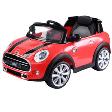 Load image into Gallery viewer, MINI Hatch 12V Electric Kids Ride On Car Licensed MP3 RC Remote Control-Red
