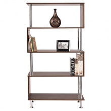 Load image into Gallery viewer, 32" x 12" x 58" Modern 4 Shelves Wooden Storage Bookshelf
