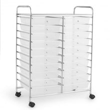 Load image into Gallery viewer, 20 Drawers Storage Rolling Cart Studio Organizer-Clear
