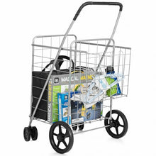 Load image into Gallery viewer, Utility Foldable Jumbo Shopping Cart
