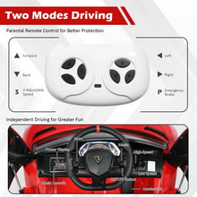 Load image into Gallery viewer, 12V Licensed Lamborghini SVJ RC Kids Ride On Car with Trunk and Music-Red
