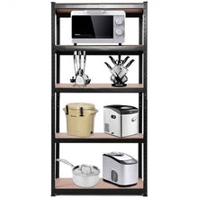 Load image into Gallery viewer, 71" x 36" Heavy Duty 5 Level Adjustable Storage Garage Shelf-Black
