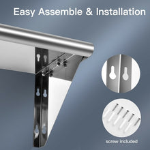 Load image into Gallery viewer, 12" � 36" Stainless Steel NSF Commercial Wall Mount Shelf - Kitchen &amp; Restaurant
