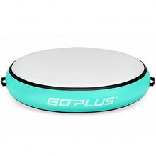 Load image into Gallery viewer, 40" Inflatable Round Gymnastic Mat Tumbling Floor Mat with Electric Pump-Green
