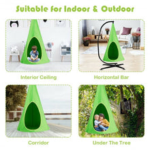 Load image into Gallery viewer, 32" Kids Nest Swing Hanging Seat Hammock-Green
