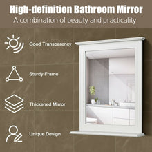 Load image into Gallery viewer, Bathroom Wall Mirror with Shelf Vanity Makeup Mirror
