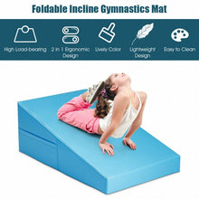 Load image into Gallery viewer, Incline Wedge Fitness Skill Tumbling Gymnastics Mat-Blue

