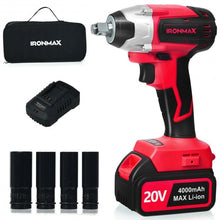 Load image into Gallery viewer, 20V Cordless Impact Wrench Brushless with 4.0 AH Battery
