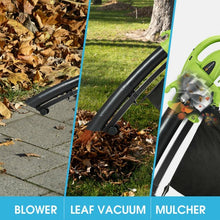 Load image into Gallery viewer, 7.5 Amp 3-in-1 Electric Leaf Blower Leaf  Vacuum Mulcher 170MPH
