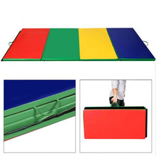 Load image into Gallery viewer, 4'x10'x2" Thick Folding Panel Gymnastics Mat-Color
