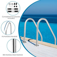 Load image into Gallery viewer, 2-Step Stainless Steel Non-Slip Swimming Pool Ladder
