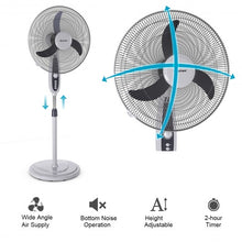 Load image into Gallery viewer, 18" Oscillating Standing Floor Fan
