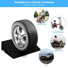 Load image into Gallery viewer, 2 PCS 5" Rubber Car Curb Ramps
