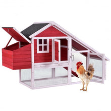 Load image into Gallery viewer, 64" Large Wooden Rabbit Hutch Chicken Coop
